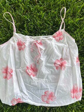 Cotton Crop Floral Print Tank Aria Women’s Tank